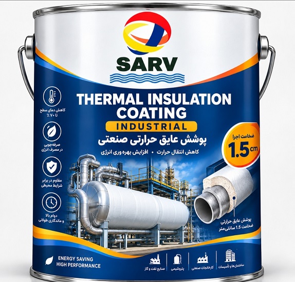 پوشش عایق حرارتی صنعتی و ساختمانی